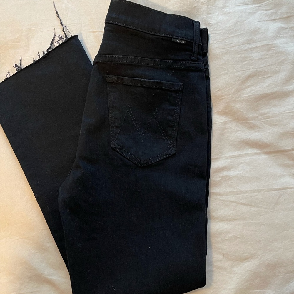 Mother black denim